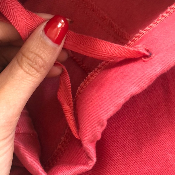 Distressed Drawstring Raspberry Uniqlo “Jegging” - Picture 2 of 5